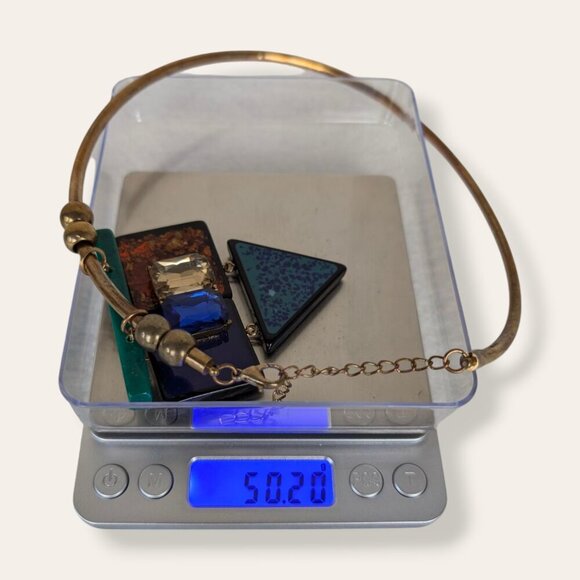 (2/$20) Colourful Abstract Torque Necklace - Picture 6 of 6